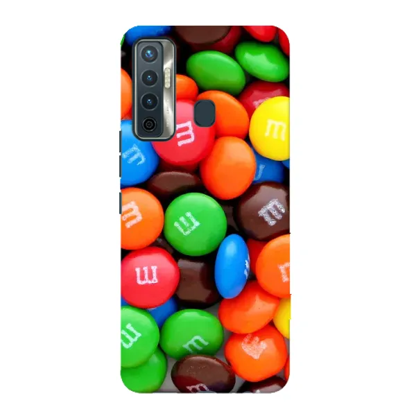 Чехол с рисунком «Разноцветные M&M'S» для TECNO Camon 17 Чехол с рисунком «Разноцветные M&M'S» для TECNO Camon 17