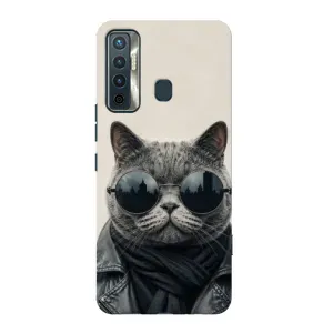 Чехол на тематику: Коты для TECNO Camon 17 (Модный кот)