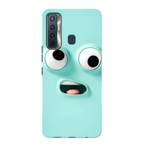 Силиконовые Чехлы (смешные стикеры) для TECNO Camon 17 (Забавное мятное лицо)