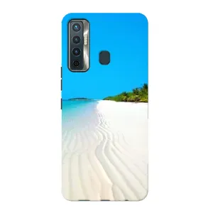 Летний Чехол на TECNO Camon 17 (Море песок)