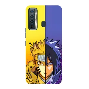 Купить Чехлы на телефон с принтом Anime для TECNO Camon 17 (Naruto Vs Sasuke)