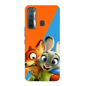 Чохли ЗООТРОПОЛІС для TECNO Camon 17 (Нік і Хопс)