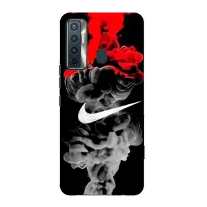 Силиконовый Чехол на TECNO Camon 17 с картинкой Nike (Nike дым)