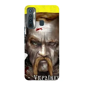 Чехол с картинкой (Патриотический КОЗАК) на TECNO Camon 17 (Одноглазый Козак)