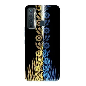 Силиконовый Чехол на TECNO Camon 17 (Патриотическая вышиванка)