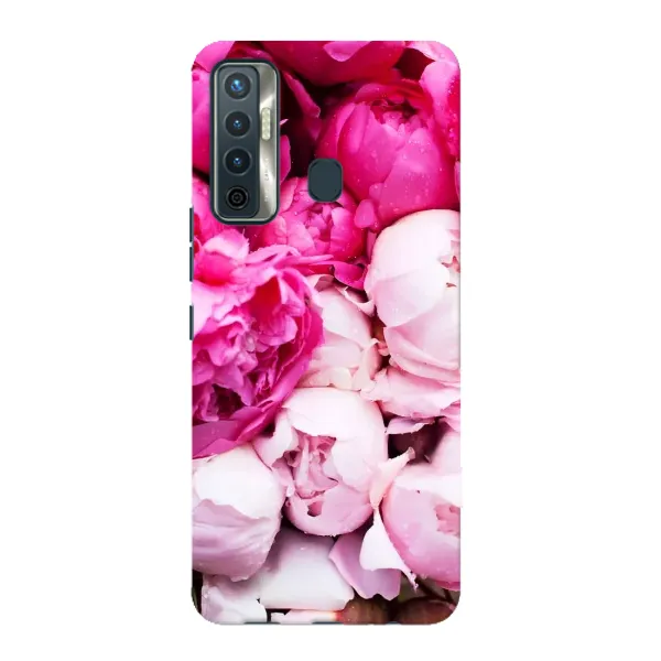 Чехол с рисунком «Пионы» для TECNO Camon 17 Чехол с рисунком «Пионы» для TECNO Camon 17