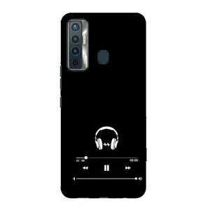 Чохол з картинками на чорному фоні для TECNO Camon 17 (Плеєр)
