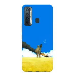 Чехлы на военную тематику для TECNO Camon 17 (Попадание)