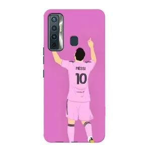 Чехлы Лео Месси в Майами на TECNO Camon 17 (Празднование Месси)