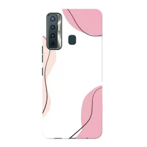 Чехол цветочный дизайн для TECNO Camon 17 (Розовый фон)
