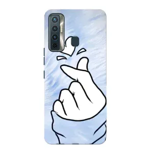 Чехлы (Знак сердечка) на TECNO Camon 17 (Сердечка знак)