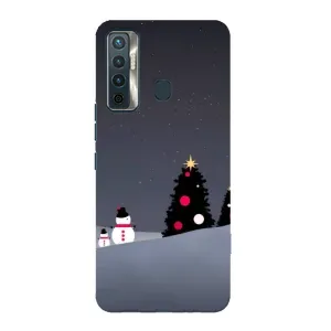 Чохли на Новий Рік TECNO Camon 17 (Сніговички)