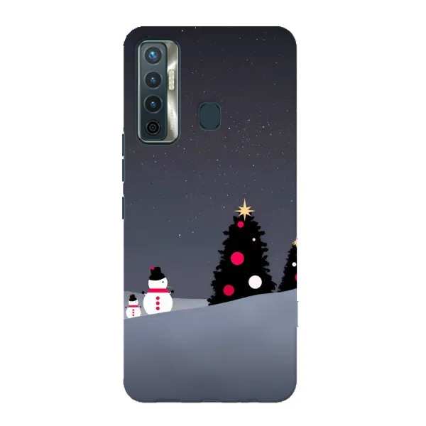 Чехол с рисунком «Снеговички» для TECNO Camon 17 Чехол с рисунком «Снеговички» для TECNO Camon 17