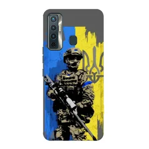 Чехлы с принтом (Воины ЗСУ) для  TECNO Camon 17 (Солдат ЗСУ)