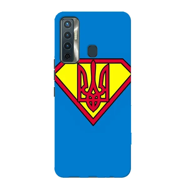 Чехол с рисунком «Super - Герб» для TECNO Camon 17 Чехол с рисунком «Super - Герб» для TECNO Camon 17
