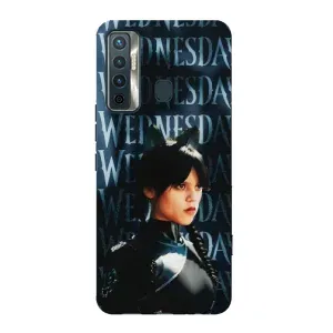 Чохол з картинкою Венсдей на TECNO Camon 17 (Вендсдей з ушками)
