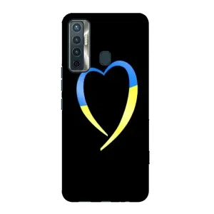 Силиконовый Чехол на TECNO Camon 17 (Я-Украина) (Украинское сердце)