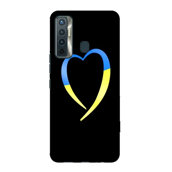 Чехол с рисунком «Украинское сердце» для TECNO Camon 17 Чехол с рисунком «Украинское сердце» для TECNO Camon 17