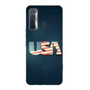 Чехол Флаг USA для TECNO Camon 17 (USA)