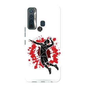 Чехлы с принтом Спортивная тематика для TECNO Camon 17 (Волейболист)