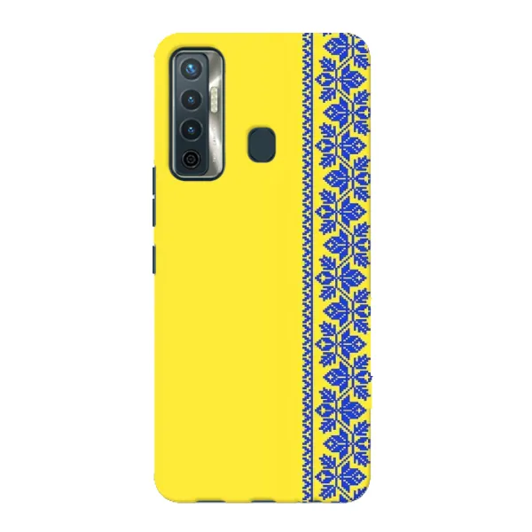 Чохол з малюнком «Вишиванка на жовтому фоні» для TECNO Camon 17 Чохол з малюнком «Вишиванка на жовтому фоні» для TECNO Camon 17