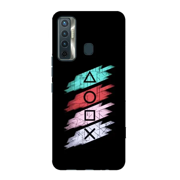 Чехол с рисунком «Значки Sony» для TECNO Camon 17 Чехол с рисунком «Значки Sony» для TECNO Camon 17