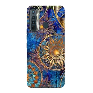 Чохли з сенсом на TECNO Camon 17 (Золоті узори)