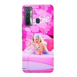 Силиконовый Чехол Барби Фильм на TECNO Camon 17 (Зставка)