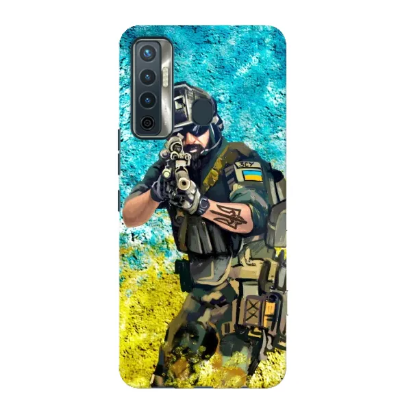 Чехол с рисунком «ЗСУ Воин» для TECNO Camon 17 Чехол с рисунком «ЗСУ Воин» для TECNO Camon 17