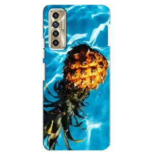 Чехол с изображением вкусной еды для TECNO Camon 17P (CG7n) (Ананас)