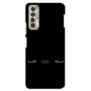 Силіконовий бампер з картинкою машини на TECNO Camon 17P (CG7n) (Сілует Audi)