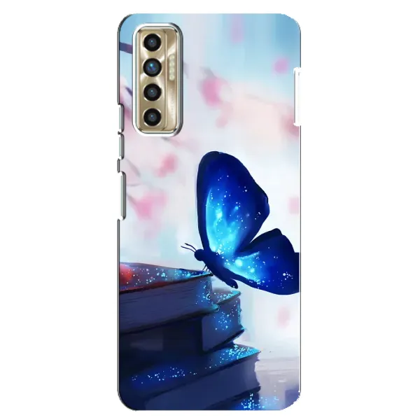 Чехол с рисунком «Бабочка синяя» для TECNO Camon 17P (CG7n) Чехол с рисунком «Бабочка синяя» для TECNO Camon 17P (CG7n)