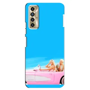 Силиконовый Чехол Барби Фильм на TECNO Camon 17P (CG7n) (Барби и Кен)