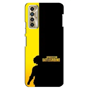 Чохол (TPU) з картинкою "Лого Пабг" на Техно Камон 17п (Battlegrounds)