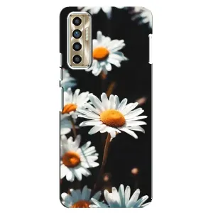 Чохол з ромашками на TECNO Camon 17P (CG7n) (Білі ромашки)