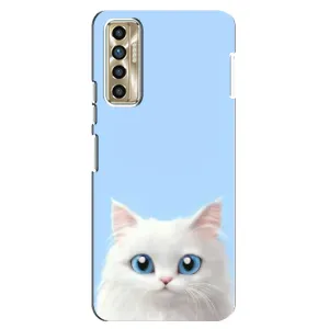 Чехол на тематику: Коты для TECNO Camon 17P (CG7n) (Белый кот)