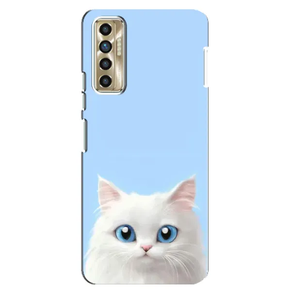 Чехол с рисунком «Белый кот» для TECNO Camon 17P (CG7n) Чехол с рисунком «Белый кот» для TECNO Camon 17P (CG7n)