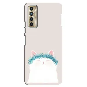 Чехол на тематику: Коты для TECNO Camon 17P (CG7n) (Белый котик)