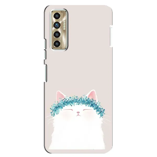 Чехол с рисунком «Белый котик» для TECNO Camon 17P (CG7n) Чехол с рисунком «Белый котик» для TECNO Camon 17P (CG7n)