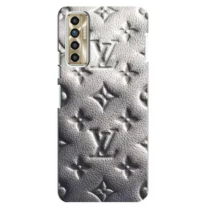 Текстурный Чехол Louis Vuitton для Техно Камон 17п (Бежевый ЛВ)