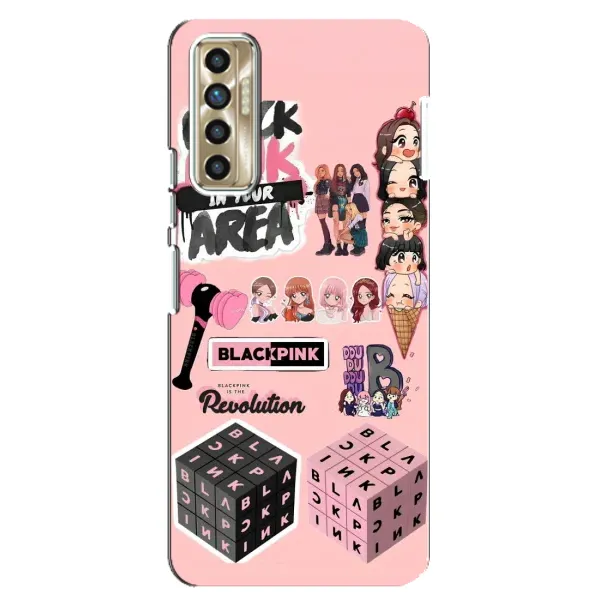 Чехол с рисунком «BLACK PINK коллаж» для TECNO Camon 17P (CG7n) Чехол с рисунком «BLACK PINK коллаж» для TECNO Camon 17P (CG7n)