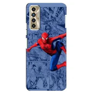 Силиконовый Чехол для TECNO Camon 17P (CG7n) (Человек Паук)