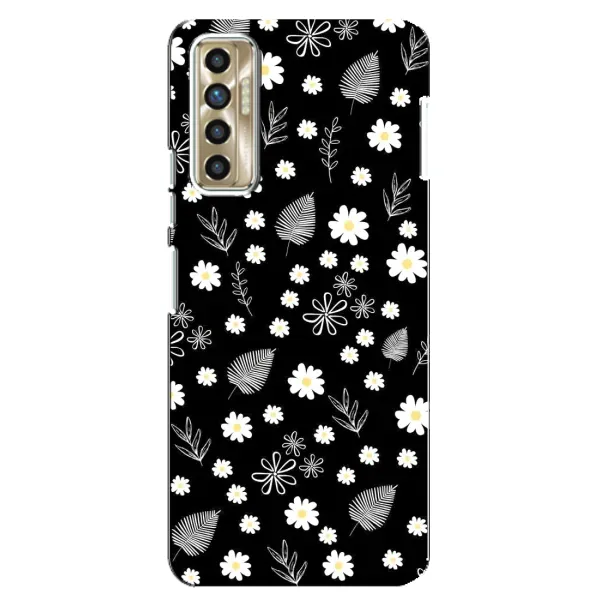Чохол з малюнком «цвітіння на чорному» для TECNO Camon 17P (CG7n) Чохол з малюнком «цвітіння на чорному» для TECNO Camon 17P (CG7n)