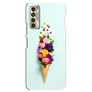 Чохли з тематикою "КВІТИ" на TECNO Camon 17P (CG7n) (Квітка-морозиво)