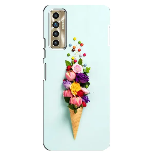 Чохол з малюнком «Квітка-морозиво» для TECNO Camon 17P (CG7n) Чохол з малюнком «Квітка-морозиво» для TECNO Camon 17P (CG7n)