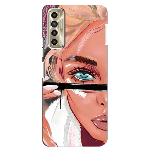 Чехол с рисунком «Девушка и ресницы» для TECNO Camon 17P (CG7n) Чехол с рисунком «Девушка и ресницы» для TECNO Camon 17P (CG7n)