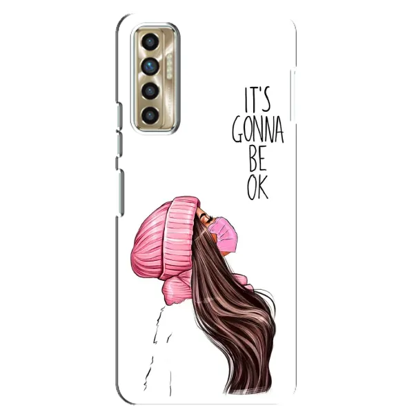 Чехол с рисунком «Девушка в маске» для TECNO Camon 17P (CG7n) Чехол с рисунком «Девушка в маске» для TECNO Camon 17P (CG7n)