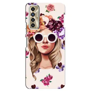Чехол с картинкой Модные Девчонки TECNO Camon 17P (CG7n) (Девушка в очках)