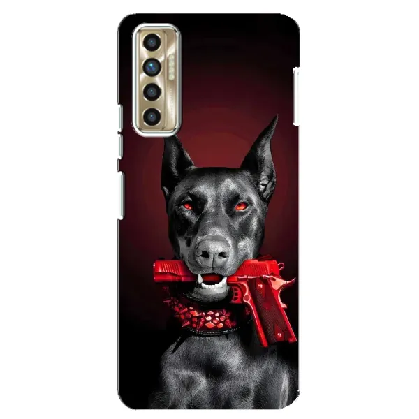 Чехол с рисунком «Доберман злой» для TECNO Camon 17P (CG7n) Чехол с рисунком «Доберман злой» для TECNO Camon 17P (CG7n)