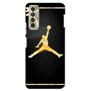Силиконовый Чехол Nike Air Jordan на Техно Камон 17п (Джордан 23)